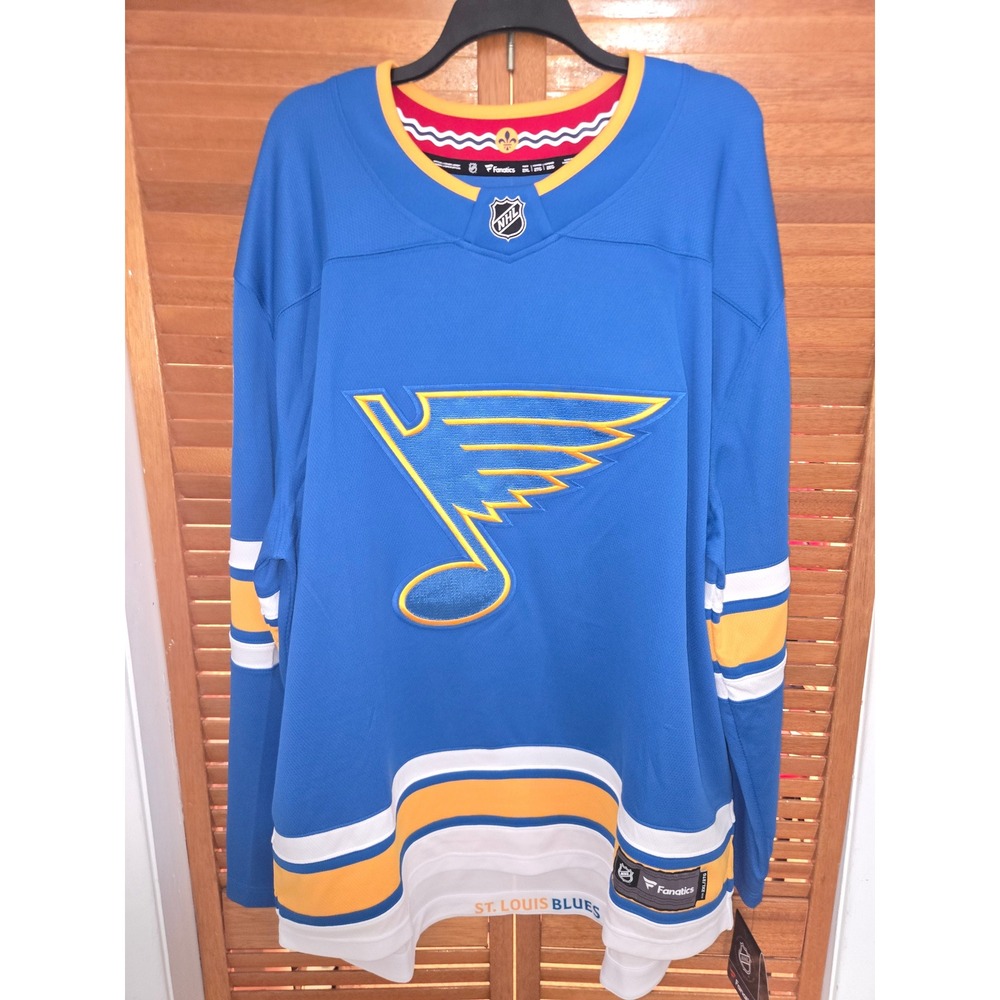 St Louis Blues Binnington Fanatics Breakaway Home Jersey Mens 2XL